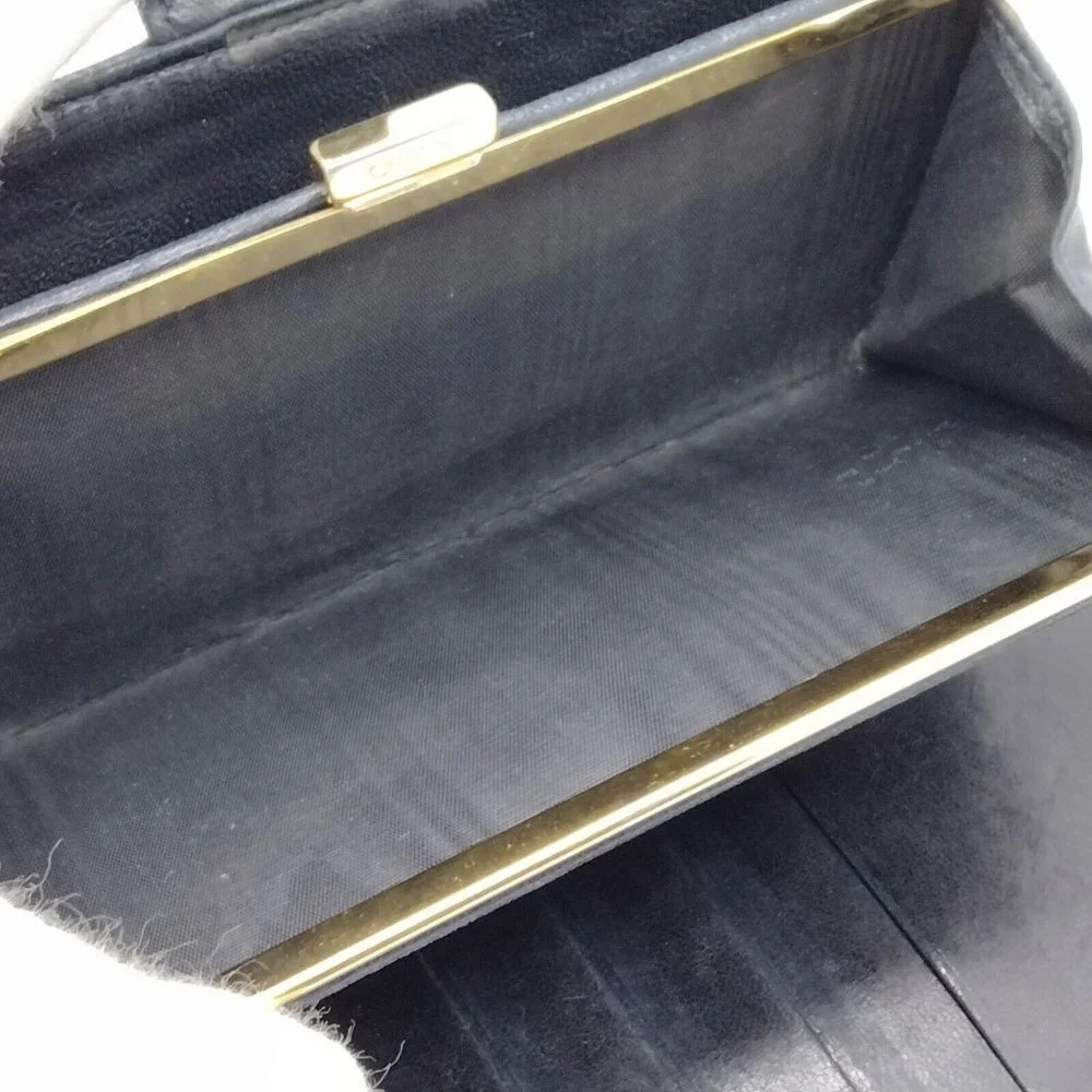 Chanel Long Wallet Black Caviar leather